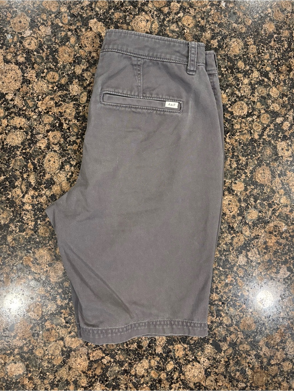 Abercrombie & Fitch Men's Gray Chino Shorts